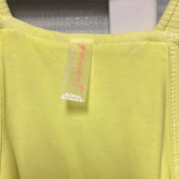 Free people movement Yellow active Dress ** see description, has some staining - Picture 3 of 4